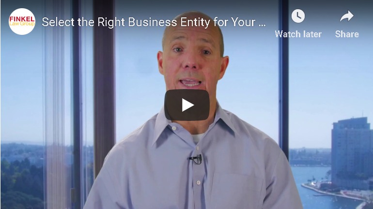 Business Entity Selection Video